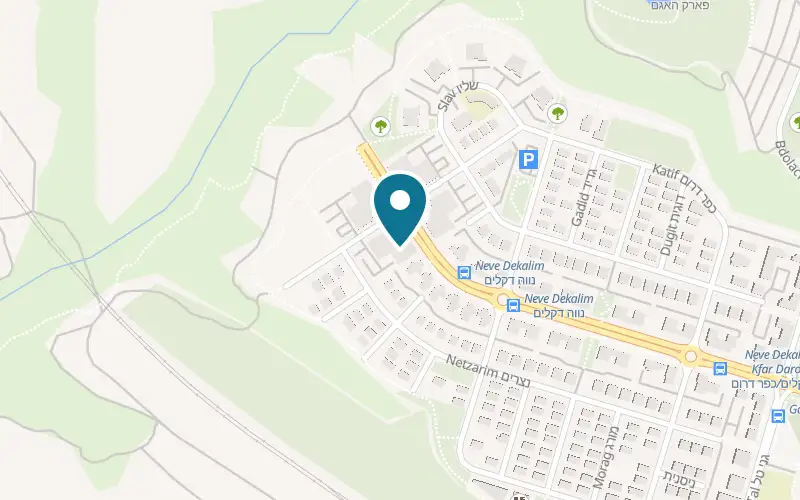 Map showing Pizza Shemesh Netivot at 13 Rafiah Yam Street, Netivot