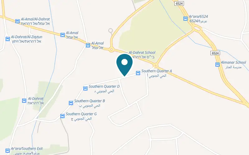 Map showing Popeye Fresh & Tasty at 22 Uthman Ibn Affan Street, al-Dhahrat neighbourhood, Ar'ara