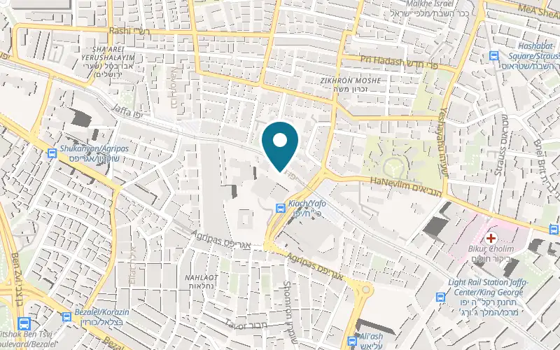 Map showing Power Coffeeworks at 105 Jaffa Street, Jerusalem