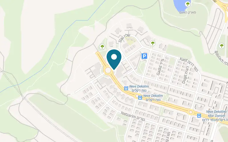 Map showing Prime Pizza at 11 Rafiah Yam Street, Netivot