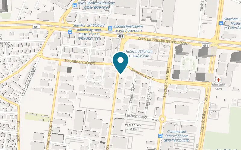 Map showing Print Stop at 9 HaSivim Street, Petah Tikva