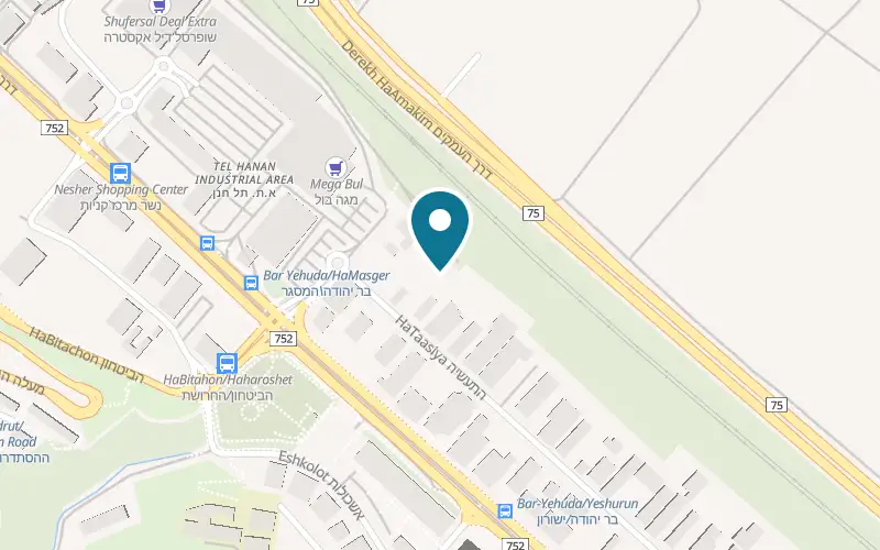 Map showing ProJEEP at 3 Hata'asia Street, Nesher