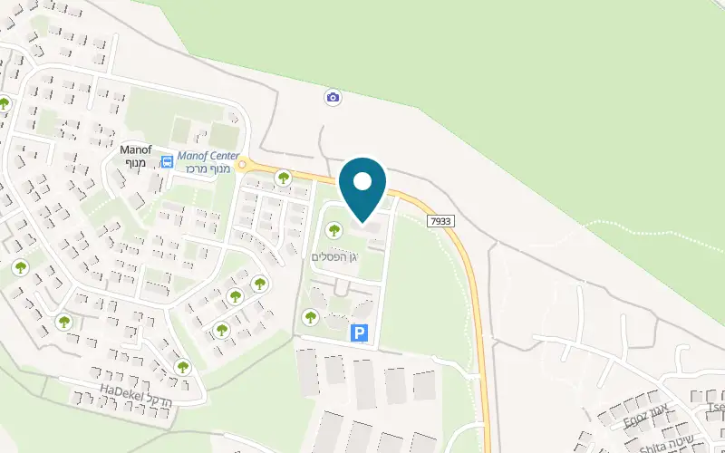 Map showing Pubella at Manof industrial area, Misgav, Manof