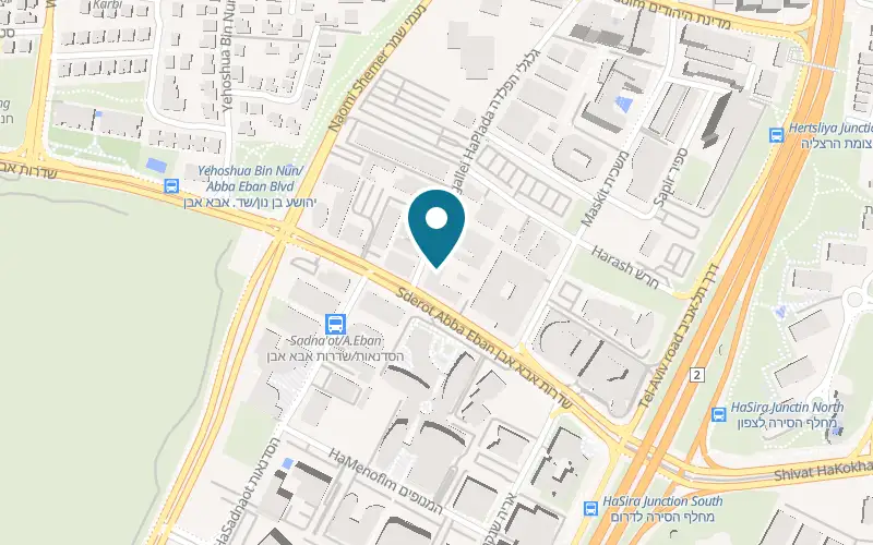 Map showing Publica Herzliya at 9 Abba Eban Street, Herzliya Pituach, Herzliya