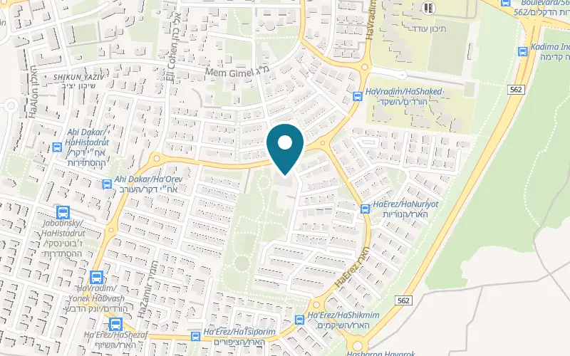 Map showing Pulcinella at 2 HaHasida Street, Tzoran-Kadima