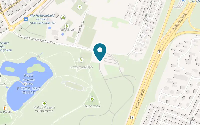 Map showing Ramat Gan Safari at 1 Sderot HaTsvi, Ramat Gan