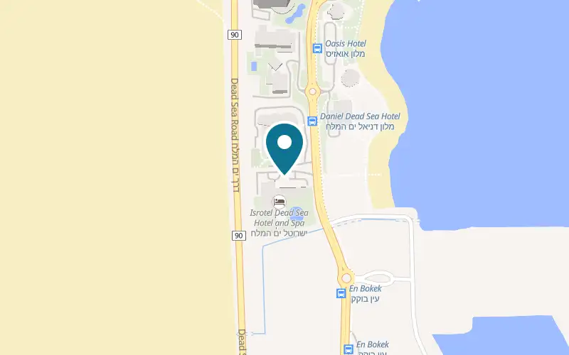 Map showing Ranch House at Nevo Hotel, beside the lobby, Ein Bokek, Dead Sea, Neve Zohar
