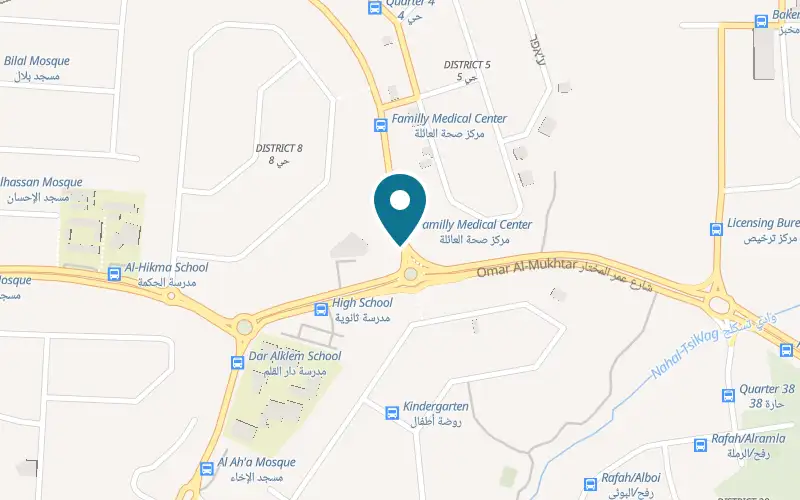 מפה: רואק קופי בדארין סנטר, רחוב א-סלאם 910, הכביש הראשי, רהט