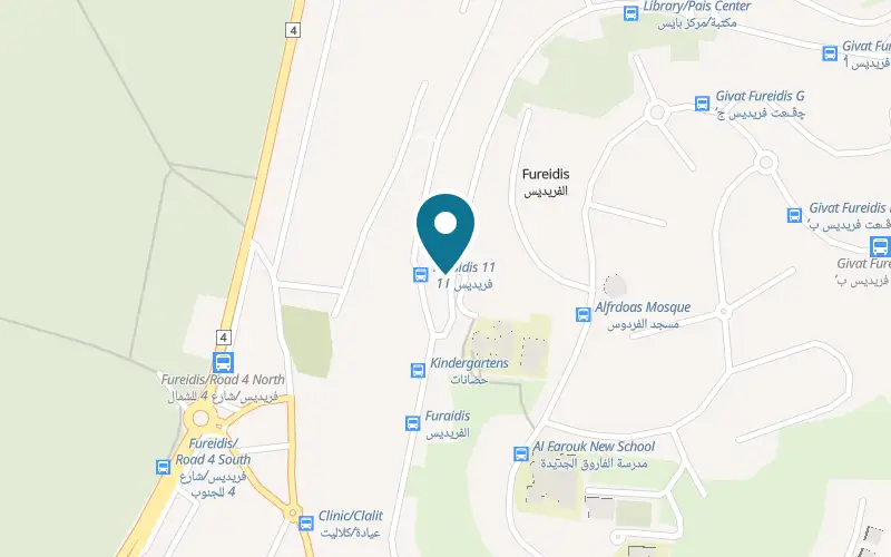 Map showing Rayhan Restaurant at Fureidis, Fureidis