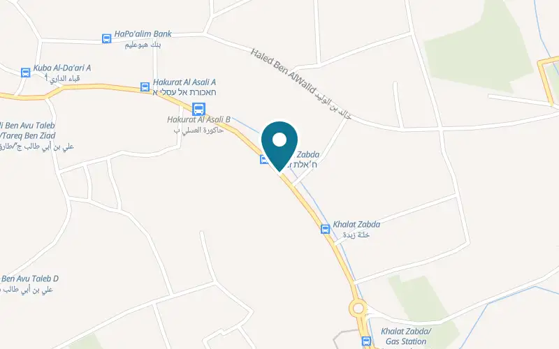 Map showing Rebucks at 40 al-Quds Street, Kafr Qara