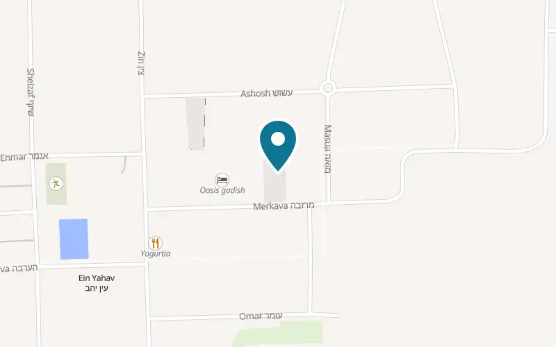Map showing Rega Arava at Farm 48, Moshav Ein Yahav, Ein Yahav