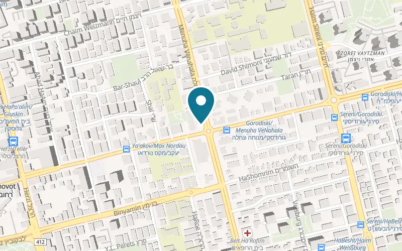 Map showing Rey's at 43 Yaakov Street, Rehovot