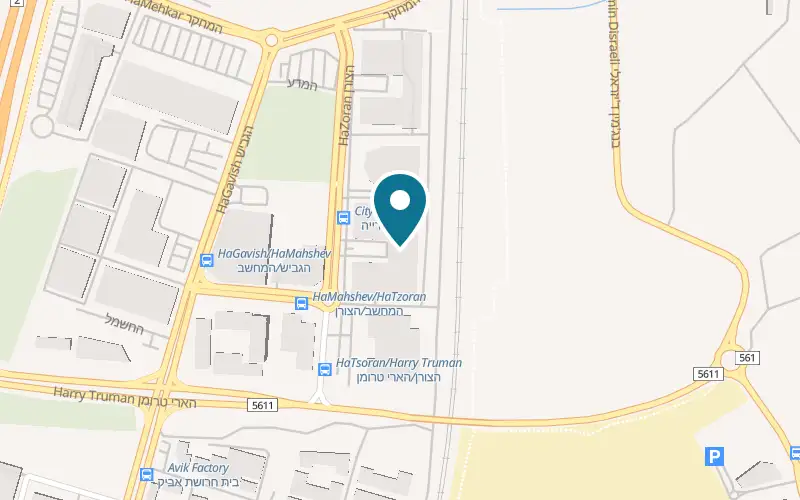 Map showing Rokach Karate Center at 4A HaTzoran Street, Poleg industrial zone, Netanya