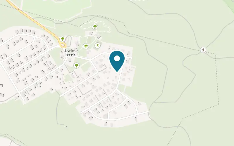 Map showing Romantica BaBikta at Moshav Livnim, Livnim