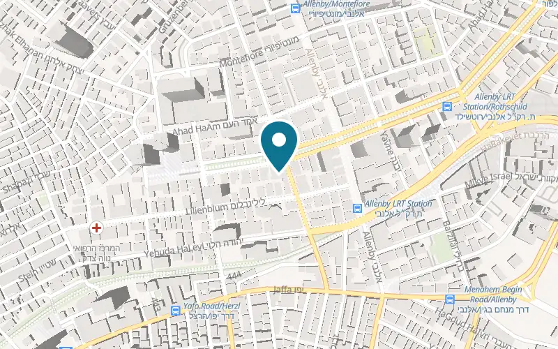 Map showing Rothschild 22 at 22 Rothschild Boulevard, Tel Aviv-Yafo