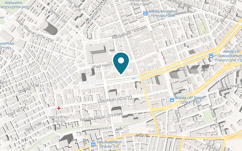 Map showing Rustico Rothschild at 15 Rothschild Boulevard, Tel Aviv-Yafo