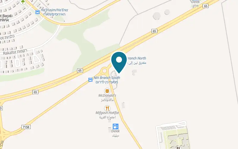 מפה: ארמון סהרה בכביש 65 בין עפולה לכפר תבור, בכניסה לכפר ניין, ניין
