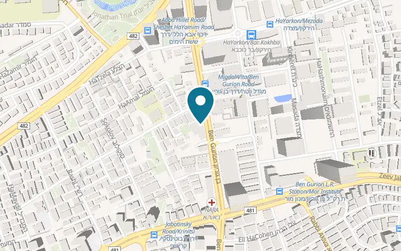 Map showing Salina at 26 Ben Gurion Road, Ramat Gan