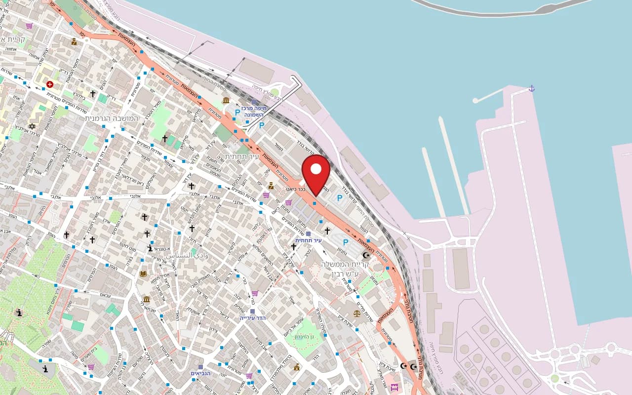 Map showing Salt at 33 Derekh HaAtzmaut, Haifa