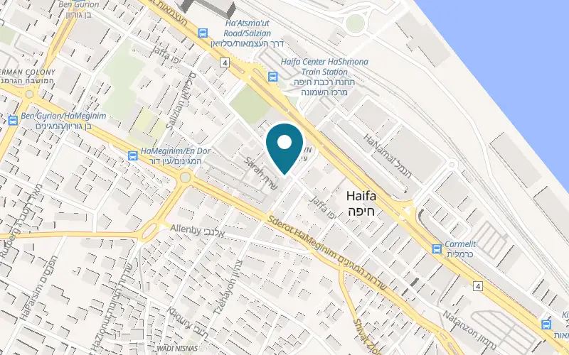 Map showing San Pedro at 39 Derekh Yafo, downtown, Haifa