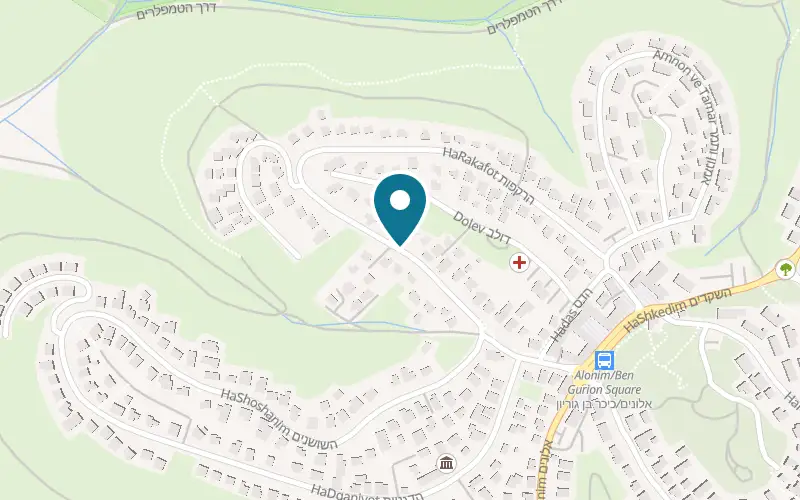 Map showing Sardinia at 1 HaKalaniyot Street, Kiryat Tiv'on