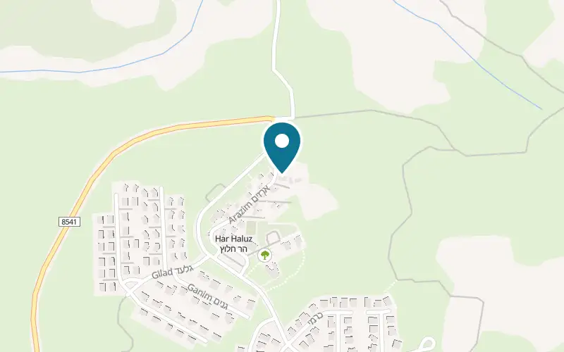 Map showing The Scandinavian Village at Teva BaHar, Mitzpe Har Halutz, PO Box 54, Har Halutz