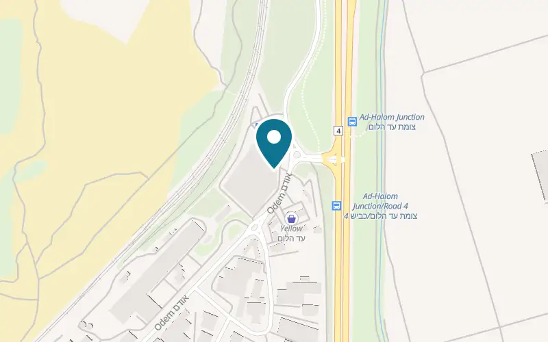 Map showing Schnitzel Place at Ad Halom Mall, Ad Halom industrial zone, Sde Uziyahu