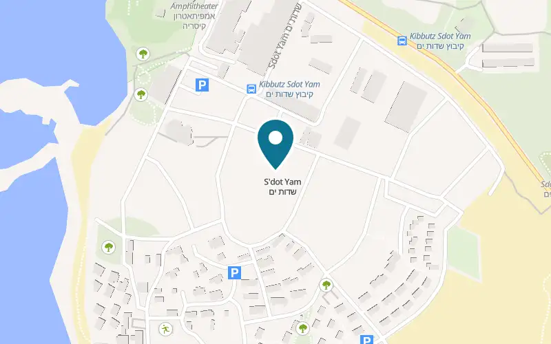Map showing Sdot Yam Winery at HaNukta, in the old laundry of Kibbutz Sdot Yam, Sdot Yam