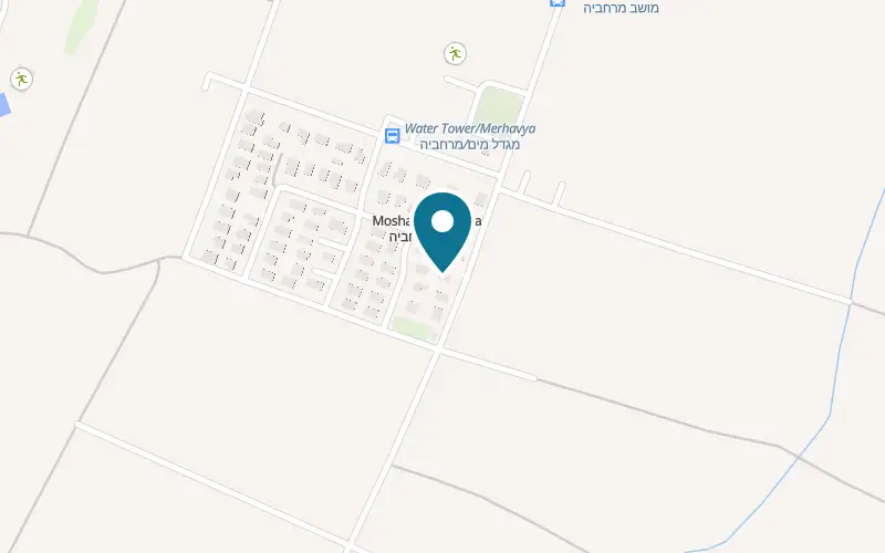 Map showing Sera Suites at 17 HaGefen Street, Moshav Merhavia, Merhavia