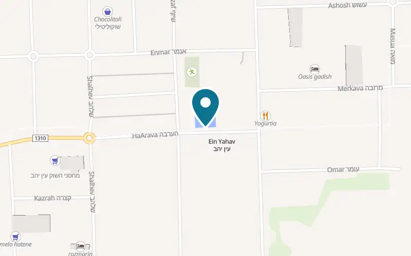 Map showing Serina at At the Moshav Ein Yahav swimming pool, Ein Yahav