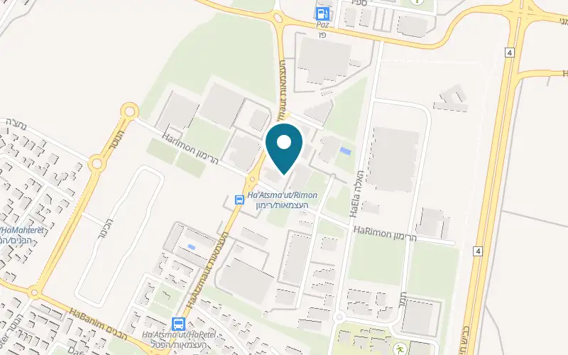 Map showing Shabtai Pizza & Beer at 1 Rimon Street, Even Yehuda