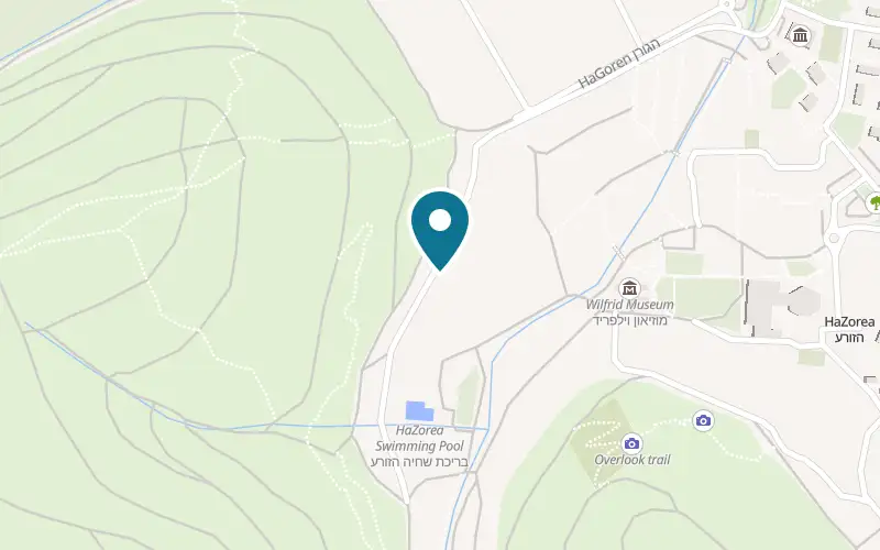 Map showing Shahaf Pinukim at Kibbutz HaZore'a, HaZore'a