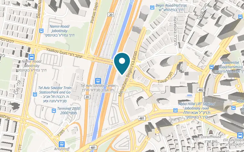 Map showing Share Spa Leonardo Plaza City Tower at Leonardo Plaza City Tower hotel, 14 Shalom Zisman Street, Ramat Gan