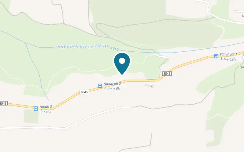 Map showing Shawarma Saadi at Menta fuel station, Yanuh, Yanuh-Jat