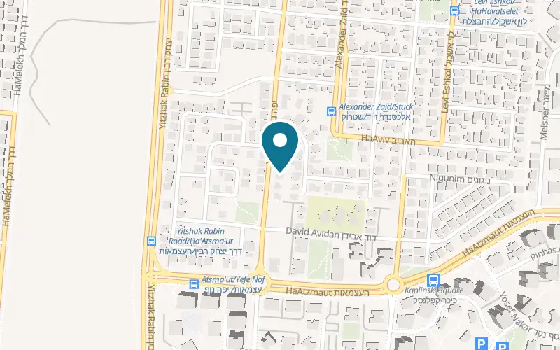Map showing SHESH Boutique at 37 Yefe Nof Street, Petah Tikva