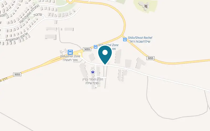 Map showing Shiloh Winery at Shilo industrial zone, Shilo