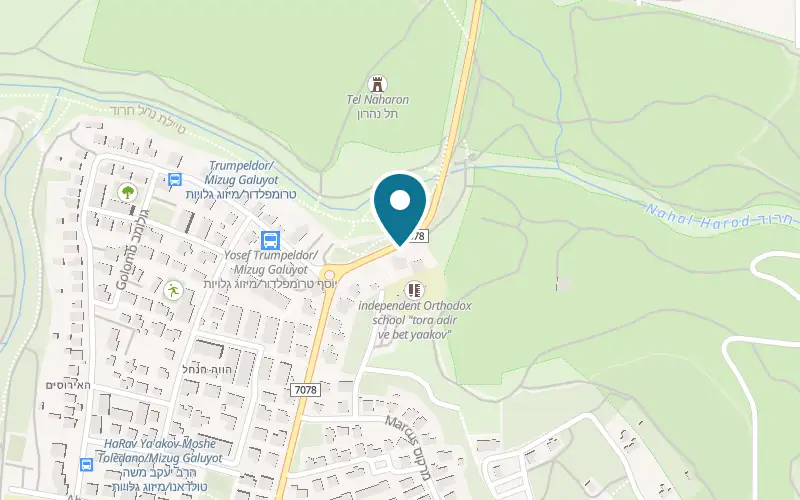 Map showing Shipudei HaKikar at 1 Sha'ul HaMelech Street, Beit She'an