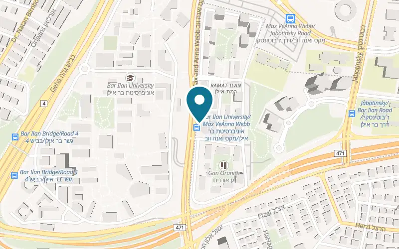 Map showing Shnitzeliano at 1 Oranim Street, Giv'at Shmuel