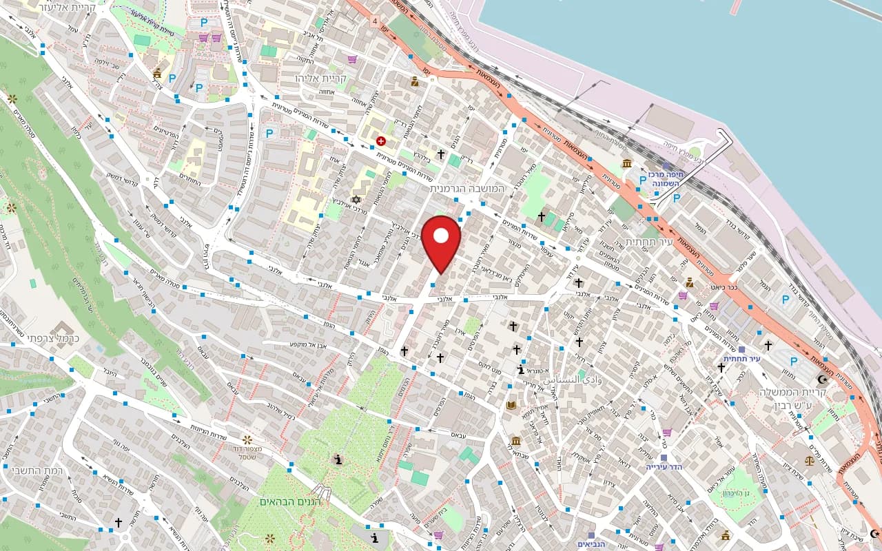 Map showing Shtroudl at 39 Ben Gurion Avenue, Haifa