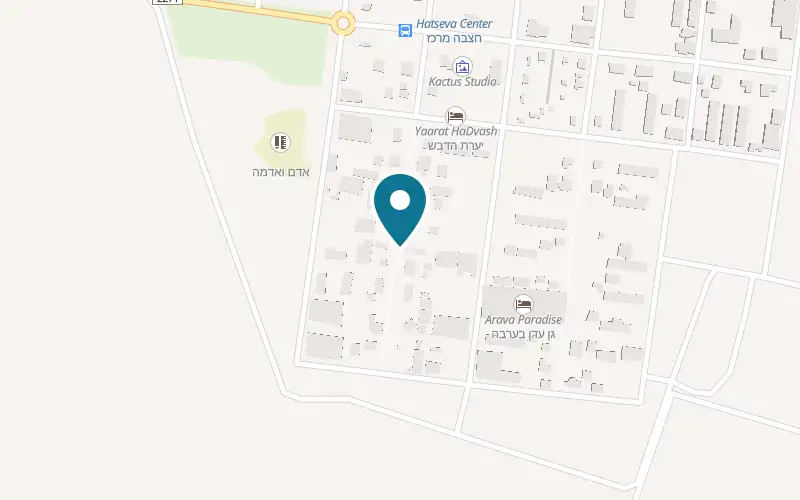 מפה: שבילים במדבר במשק 85, מושב חצבה, חצבה