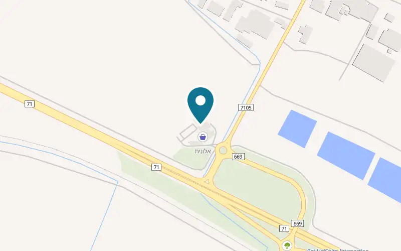 Map showing Si Café Beit HaShita at Dor Alon station, Beit HaShita junction, Beit HaShita