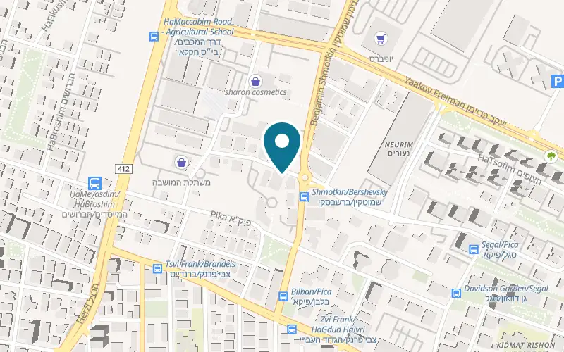 Map showing Sibel at 10 Barshavski Street, Rishon LeZion