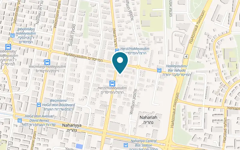 Map showing Sit&Sleep at 53 Herzl Street, Nahariya