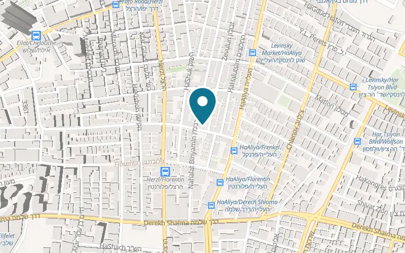 Map showing Sleeperz at 51 Yedidya Frankel Street, Tel Aviv-Yafo