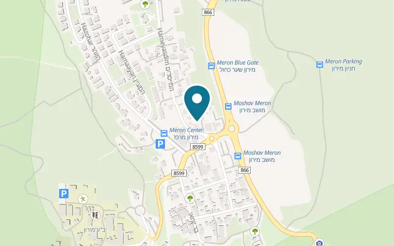 Map showing Slice Pizza Meron at Meron, Meron