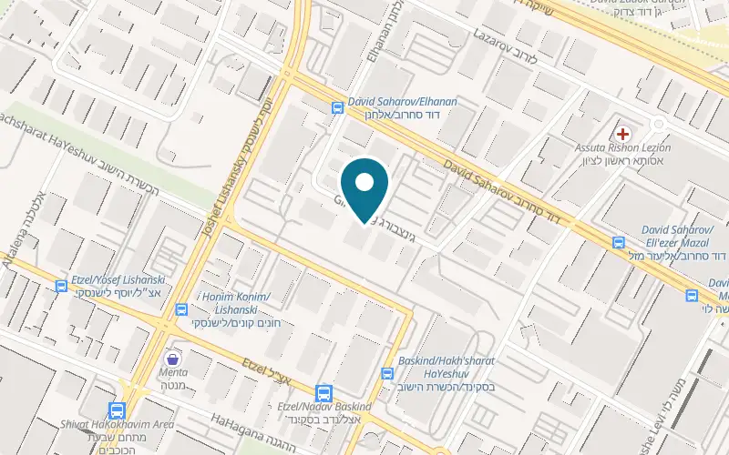 Map showing Slipi at 6 Ginzburg Street, Rishon LeZion
