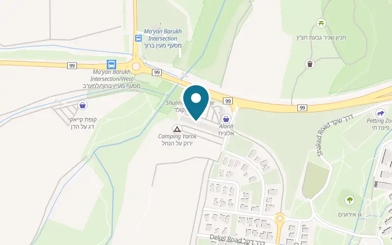 Map showing Smoky Bar at Gan HaTzafon complex, HaGoshrim
