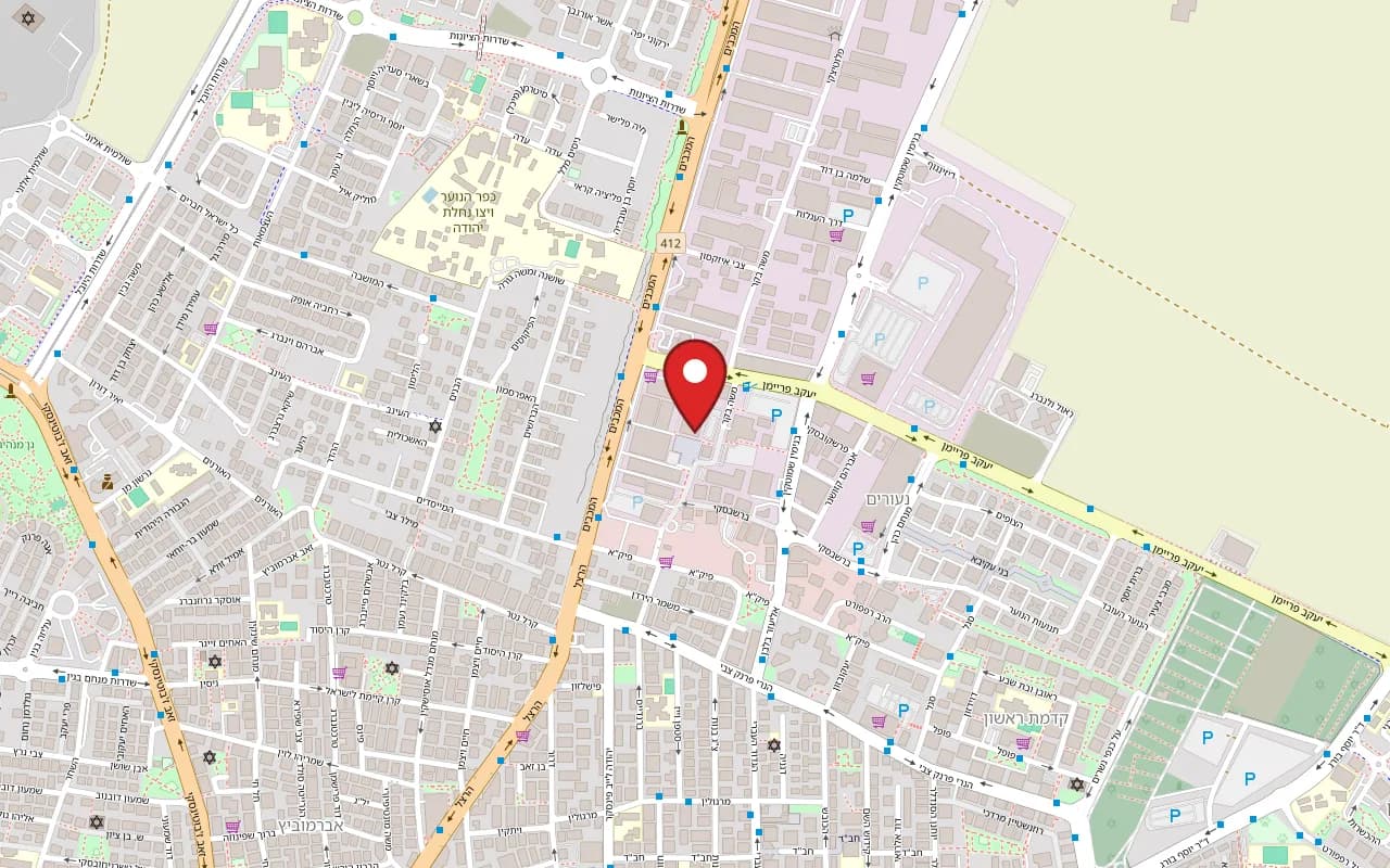 Map showing Soho at 15 Moshe Beker Street, Rishon LeZion