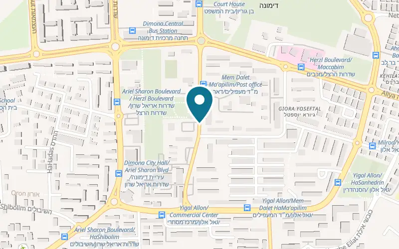 מפה: סומבררו דימונה ברחוב מ"ג המעפילים 4, דימונה