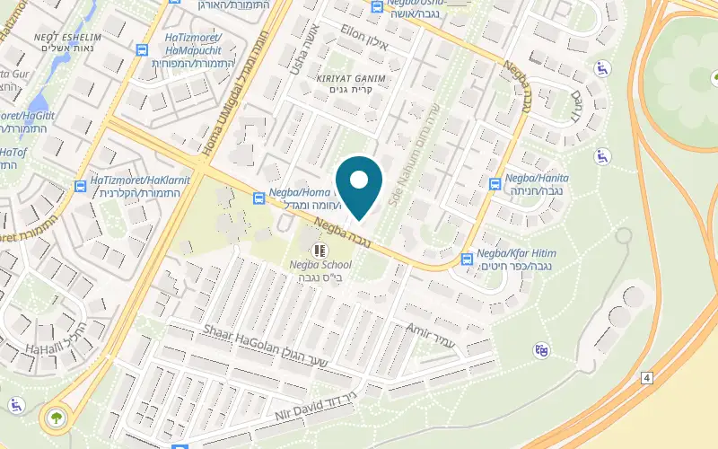 Map showing Spa My Touch at 24 Negba Street, Ganim Center, Rishon LeZion